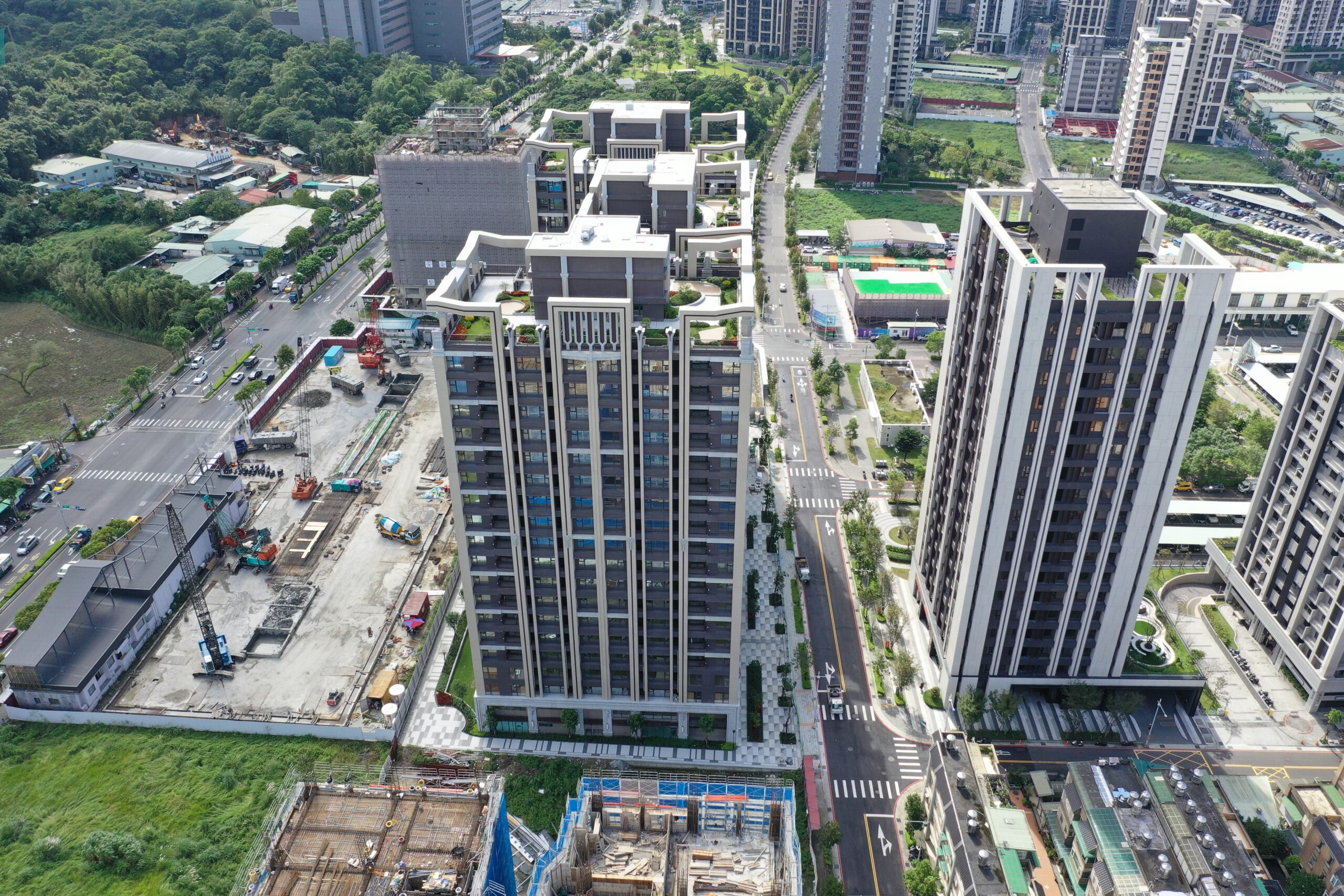 台中市西屯區新建案空拍